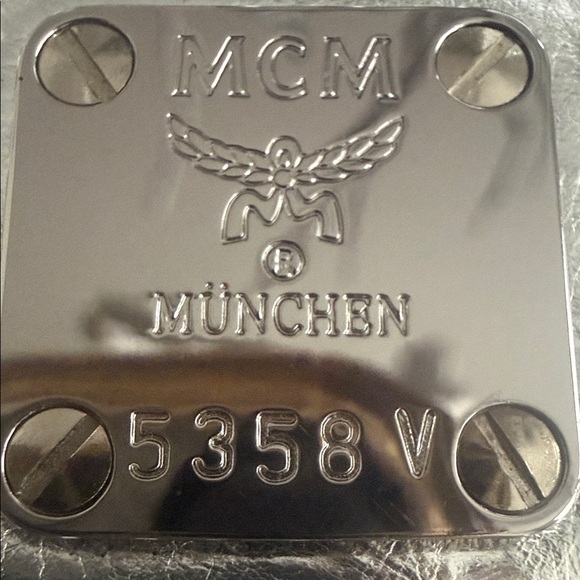 MCM Studded Metallic Leather Wallet-Like New - Picture 3 of 11